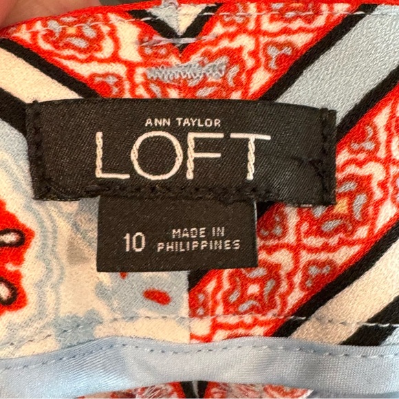 Ann Taylor LOFT Costa Tie Waist Fluid Shorts Size 10 - Picture 6 of 8